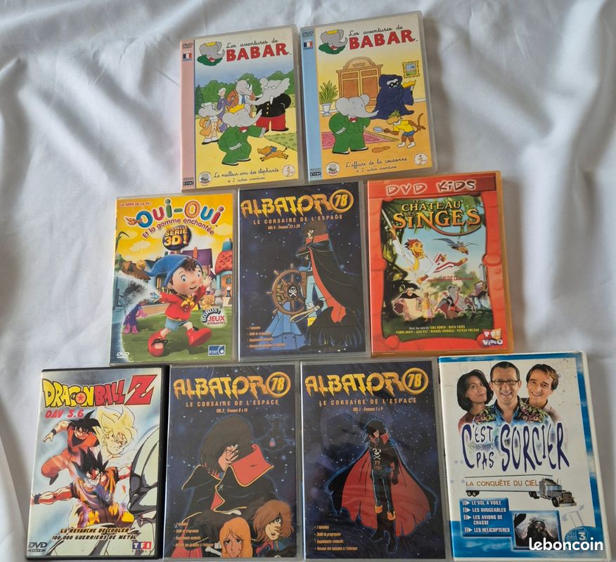 Vends lot 9 DVD enfants dont 3 neufs sous emballage (image 1)