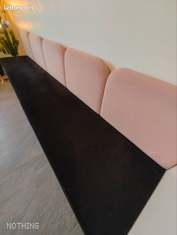 Banquette banc velours de tapissier (image 2)