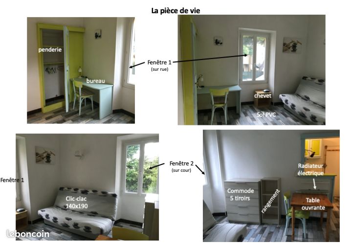 Appartement 1 pièce 20 m² · à Nice · 20 m² · 585 €/mois