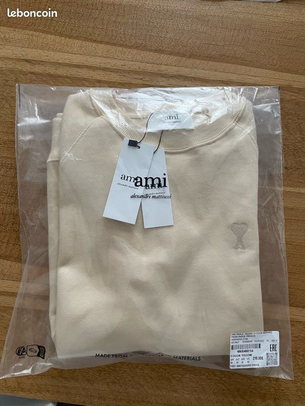 Pull ami taille M beige (image 9)