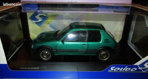 1:18 Solido Peugeot 205 Gti Poignées - Fluorite Vert - 1992 3663506012136
