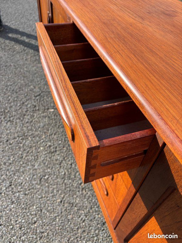 Ancienne grande enfilade scandinave teck vintage (image 12)
