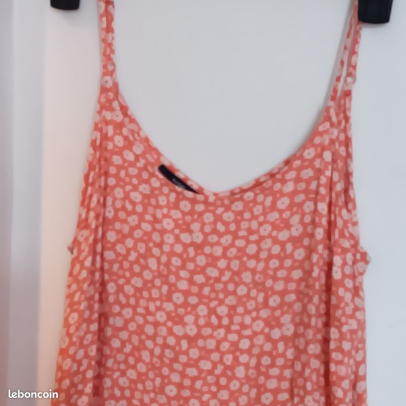 Robe Corail Kiabi Taille S En Coton - Occasion Très Bon état