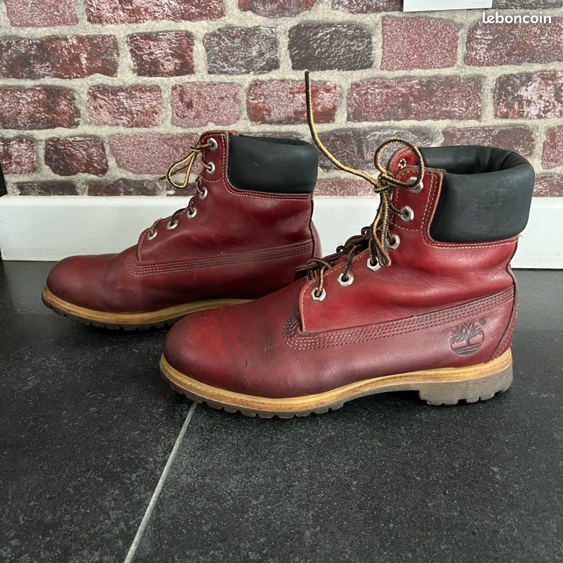 Boots femme Timberland waterproof bordeaux 39 (image 3)