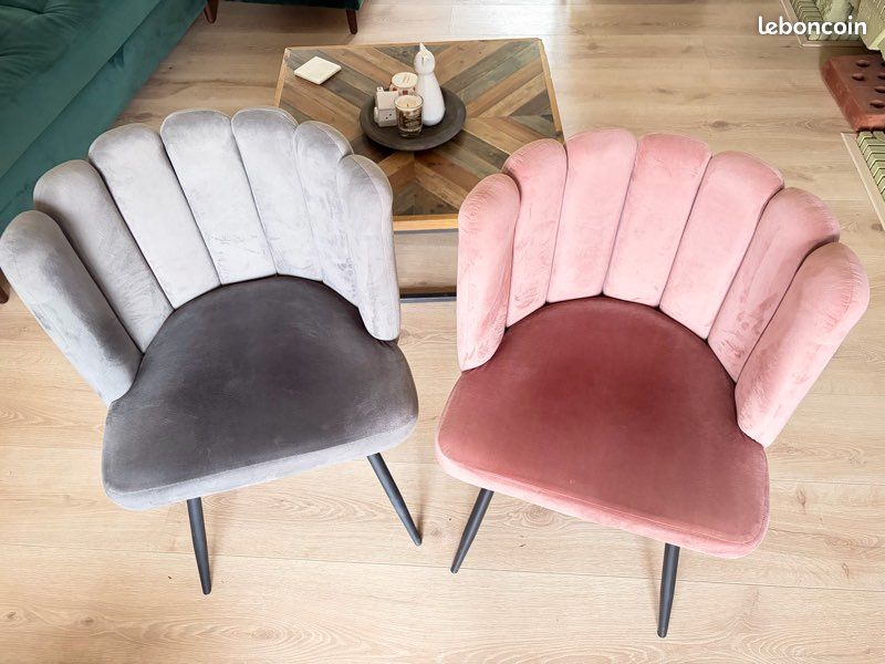 Chaises coquillage x6 (image 1)