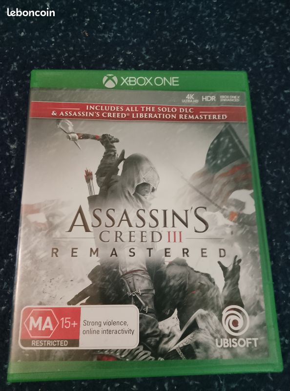 Assassin's Creed 3 Remastered Sur Xbox One – Comme Neuf, Complet