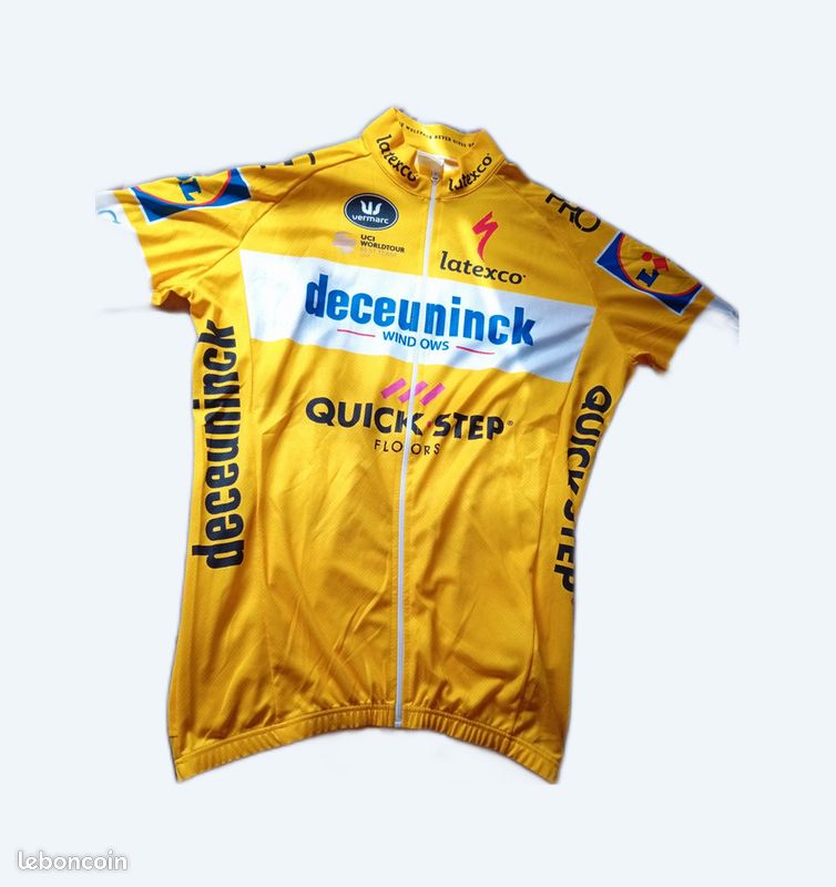 Maillot De Vélo Vintage Time Quick Step Vermarc – XXL – Multicolore