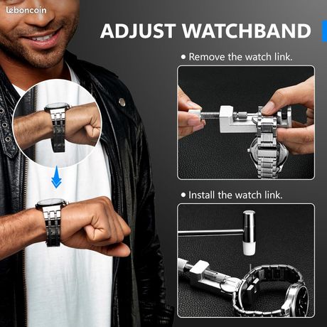 Kit Complet Réparation Montre 2024 - Ouvre Boîtier, Change Piles, Adjuste Bracelet | Débutants Et Pros