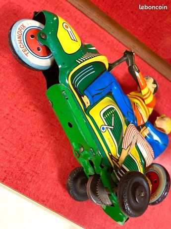 Jouet Ancien Technofix – Scooter En Plomb – Années 1950 – Collection