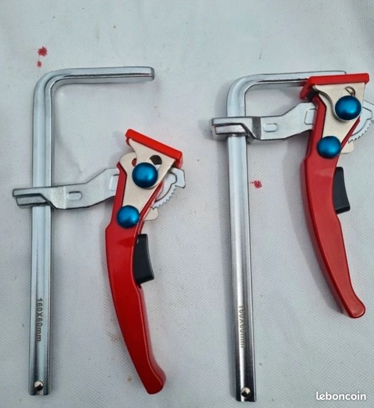 Lot De 2 Serre Joint Rail De Guidage, Serre Joint Rapide Avec Poignée à