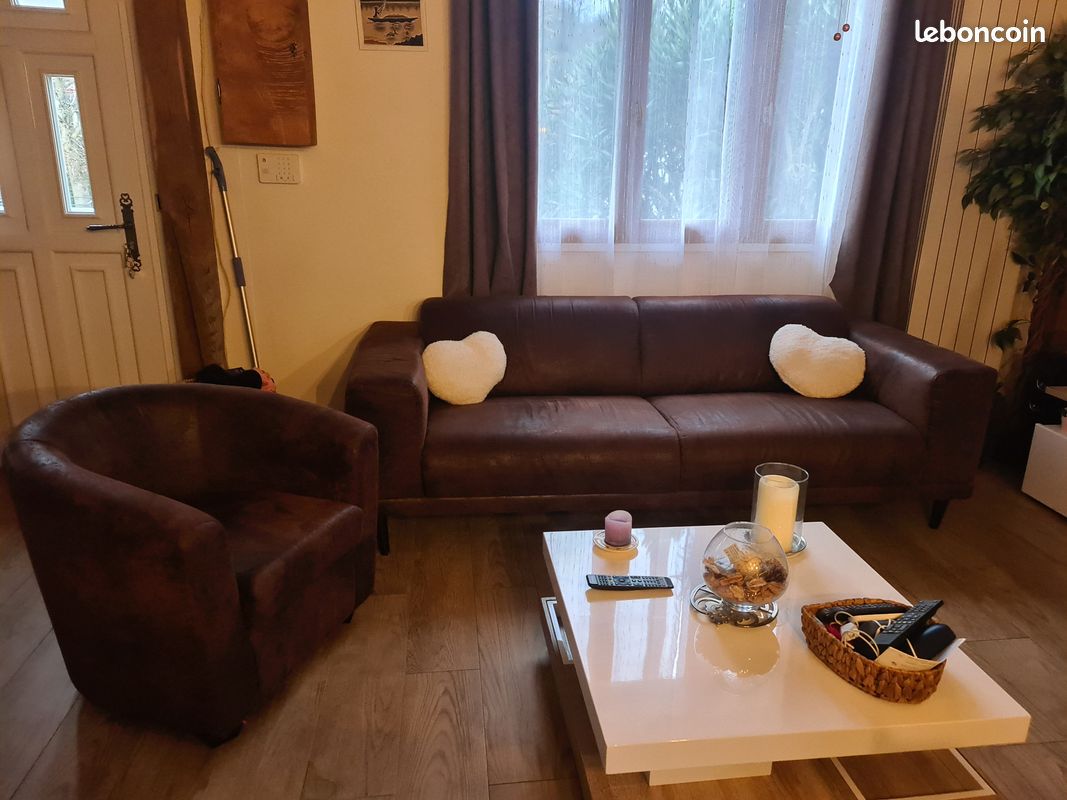 Vends canapé et fauteuil ensemble ou independement (image 2)
