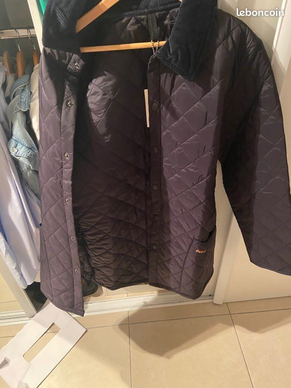 Barbour neuf taille L bleu (image 1)