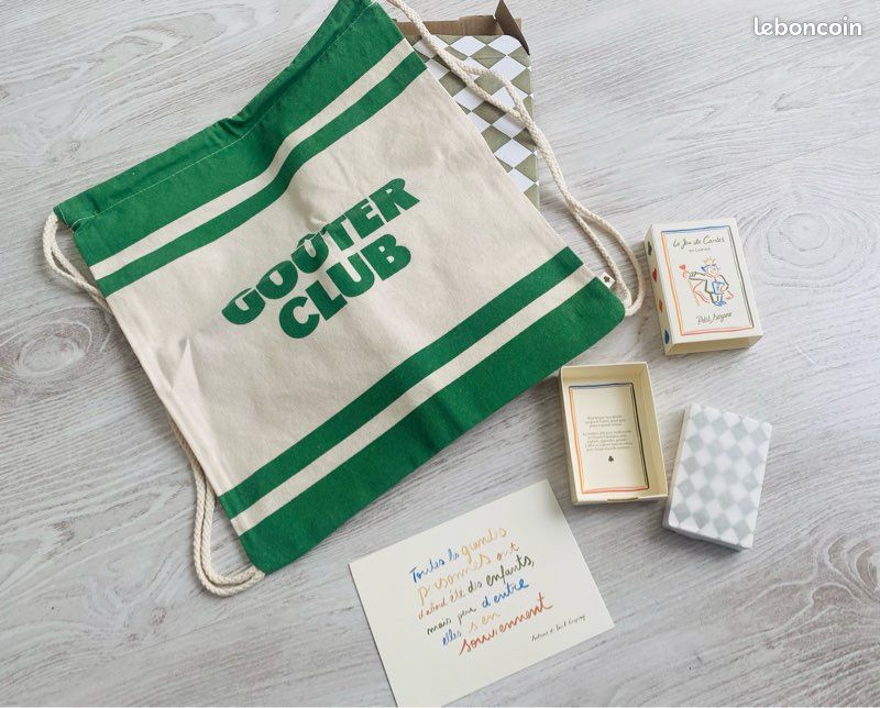 Lot Petit Sézane – Sac coton recyclé & Jeu de cartes - Neuf - Made in France (image 2)