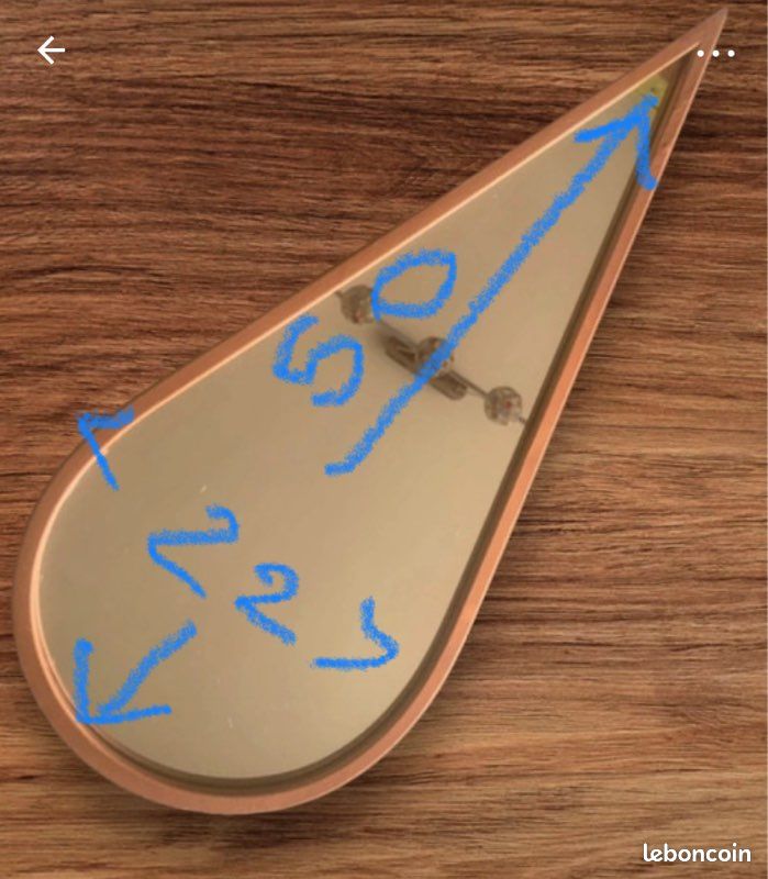 Miroir goutte d’eau neuf (image 3)