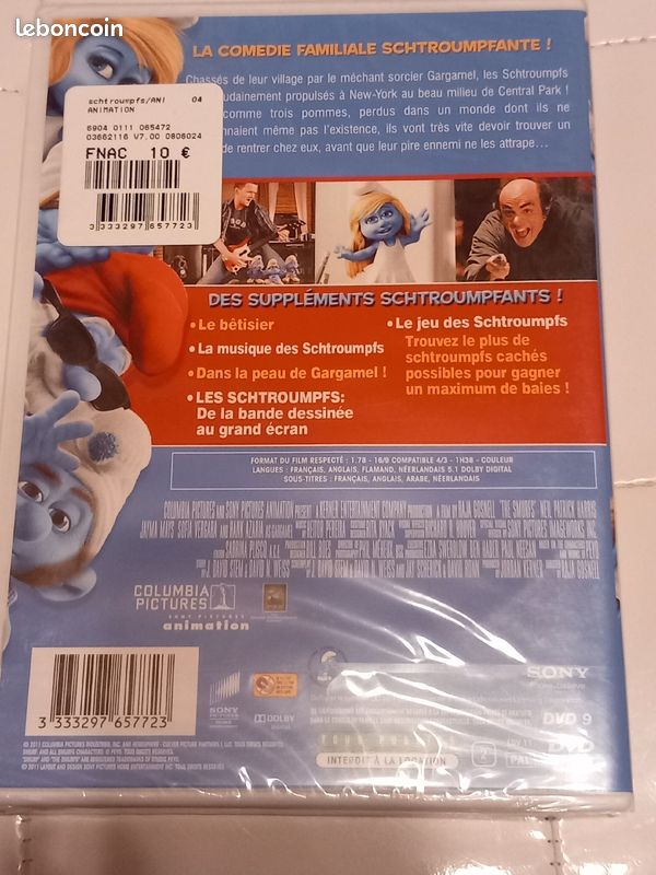 Dvd les schtroumpfs neuf (image 2)