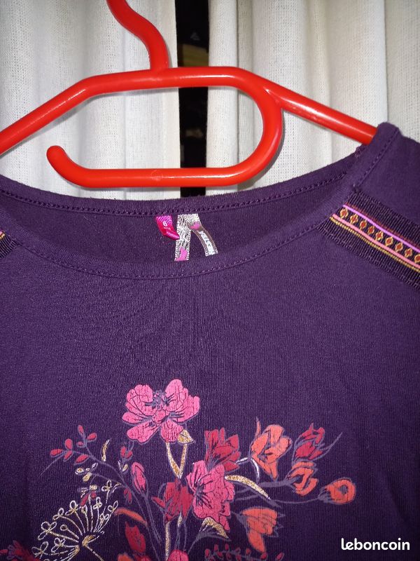 T-shirt tunique manches courtes fille 6 ans (image 2)