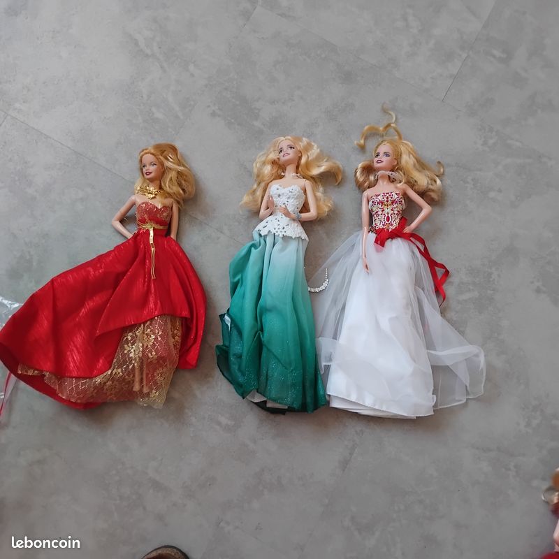 Lot 3 barbie collector mattel (image 1)