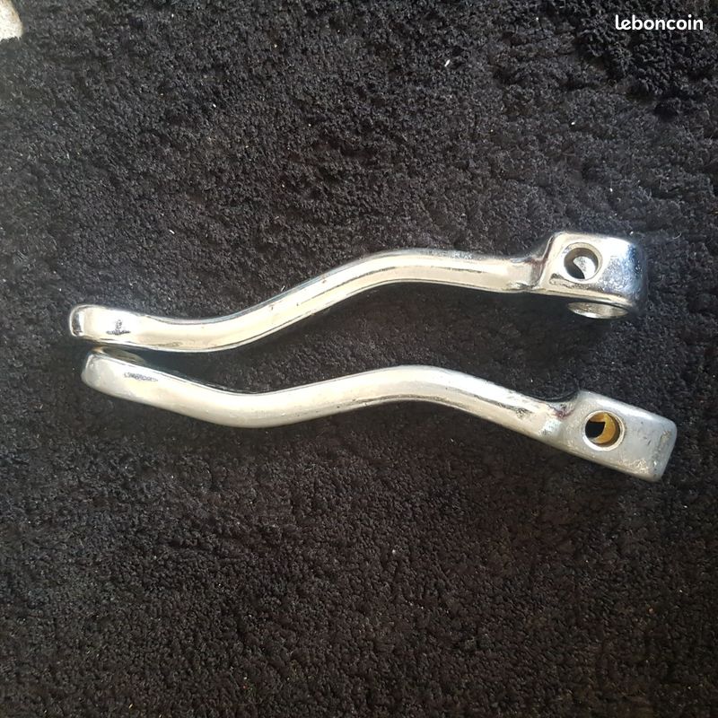 Manivelles pedalier chromé pour cyclomoteur Peugeot (image 2)
