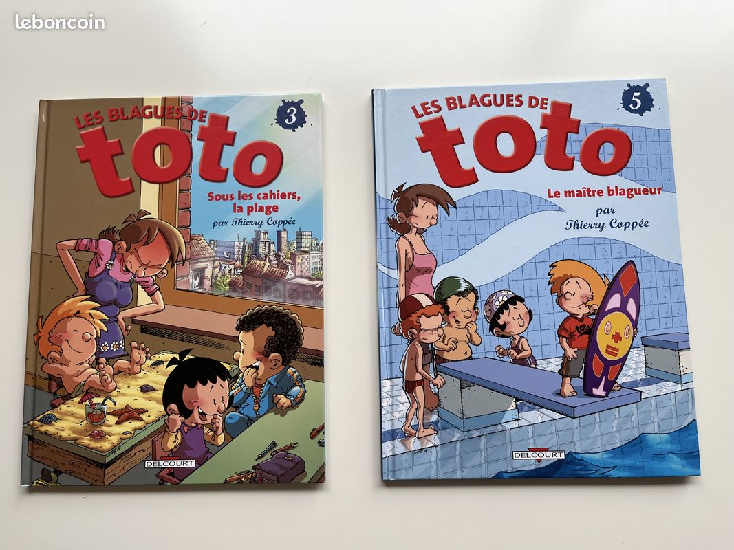 Lot indissociable de 2 BD jeunesse "les blagues de Toto" NEUVES (image 1)