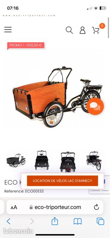 Vélo Cargo Velo Electrique Annecy Location Velo Cargo Electrique Vélos