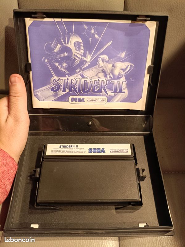 Strider Sega master system. Boxed. Pal. Boîte+ jeu