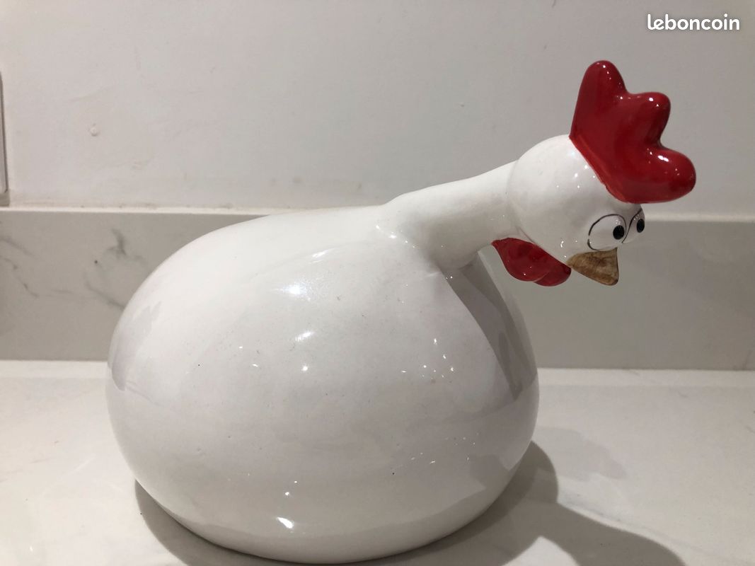 Grosse poule de collection neuve lourde (image 1)