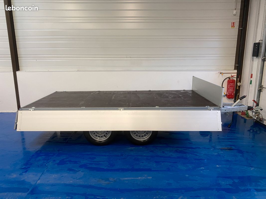 REMORQUE PLATEAU ALUMINIUM ANSSEMS 305x15 - EN STOCK (image 3)