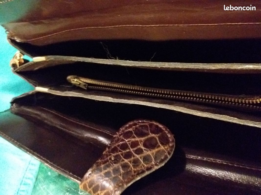Sac en cuir crocodile (image 3)