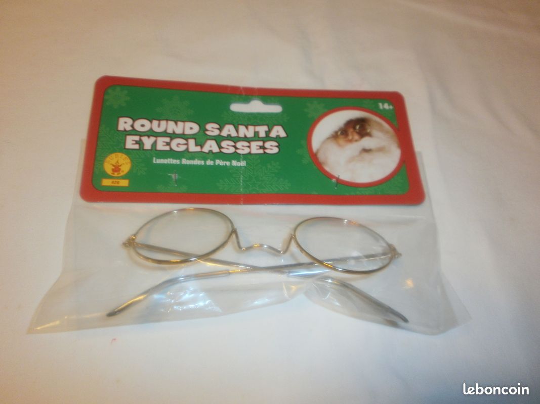 Lunettes Rondes Père Noël Noël Et Nouvel An R-426 : : Articles De Fete Paris - Fete