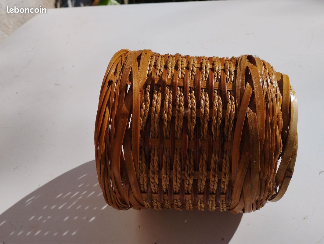 Cache pot en osier et ficelle (image 4)