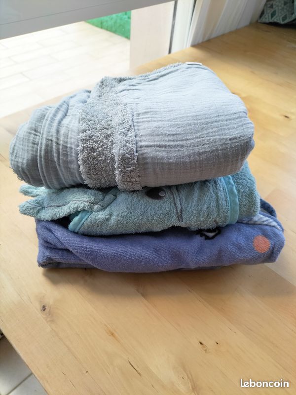 Ensemble de 3 serviettes de bain pour bébé (image 1)