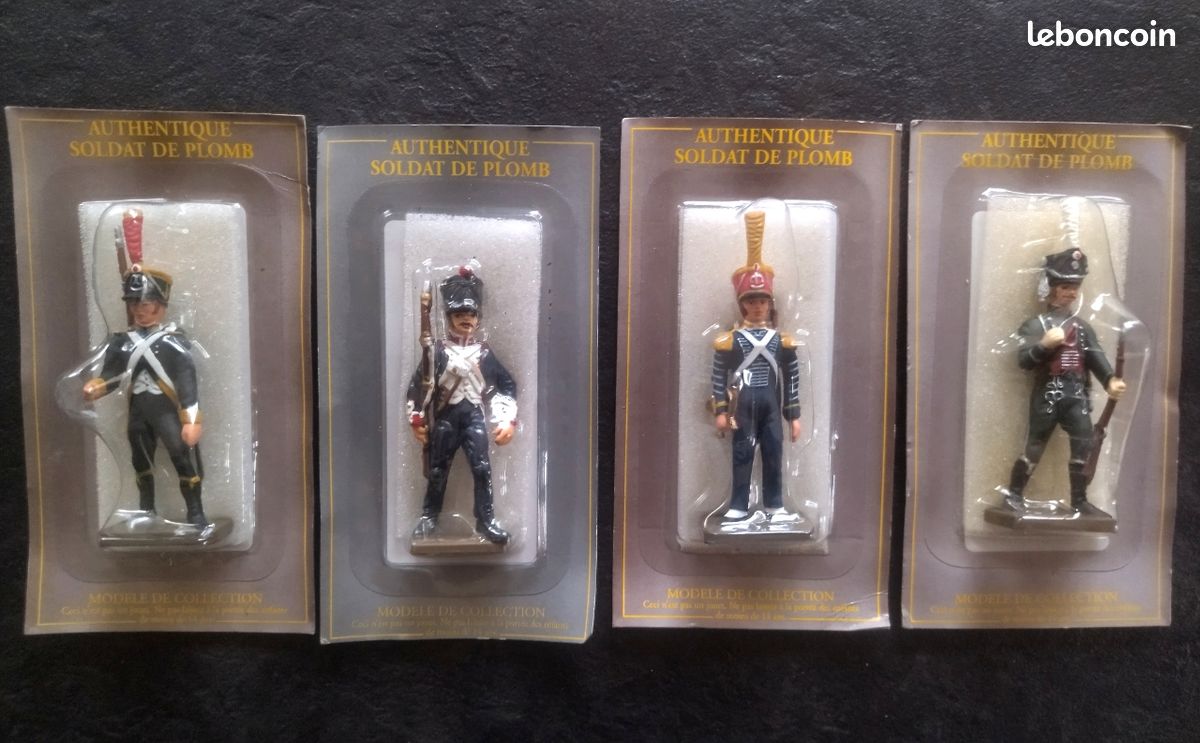 Lot De 10 Soldats De Plomb Starlux Napoléon - Infanterie 1ère Empire Sous Blister