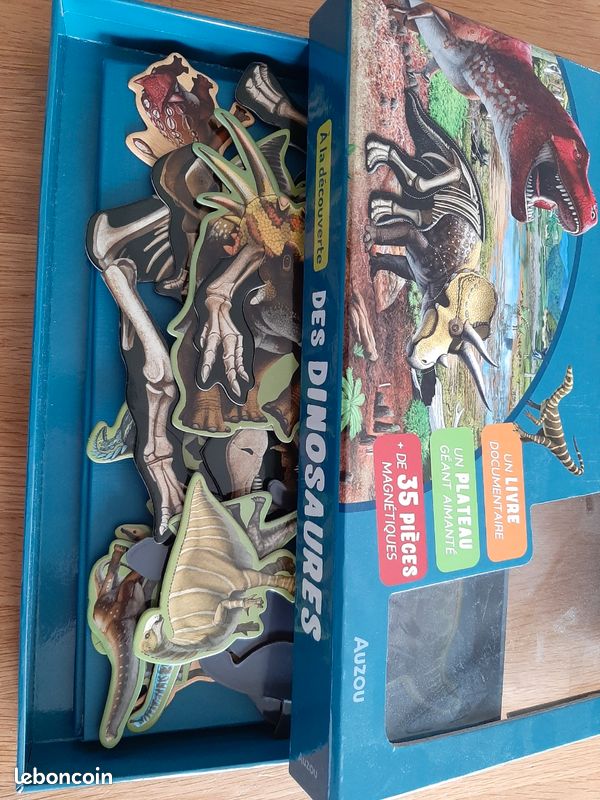 Dinosaures magnétiques plateau +livre (image 2)