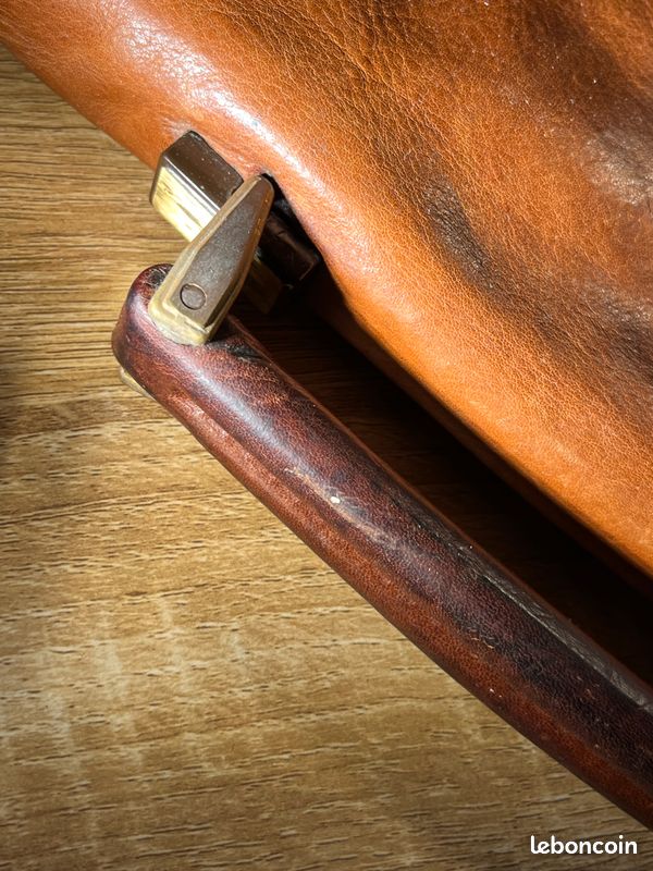 Sacoche vintage ADPEL Cuir véritable (image 9)