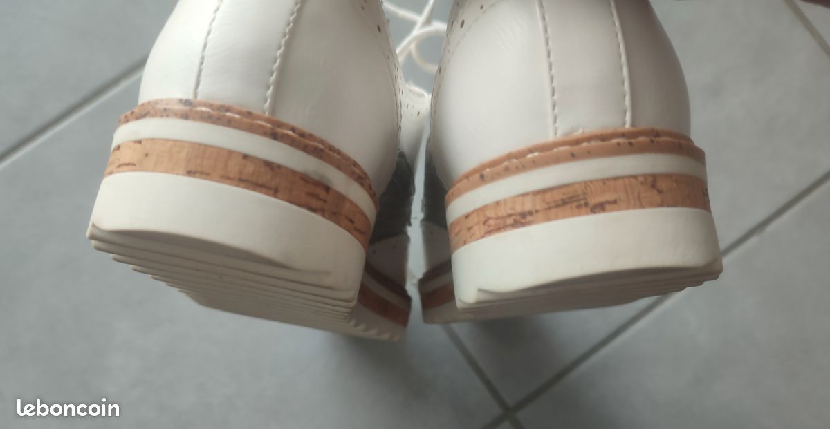 Derbies blanches et argentées (image 6)