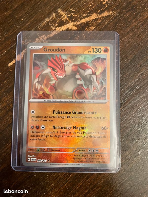 Groudon 049/131 – Poké Ball Reverse – Myboost X Écarlate/Violet 8.5 – Coffret De 10 Cartes Pokémon Françaises