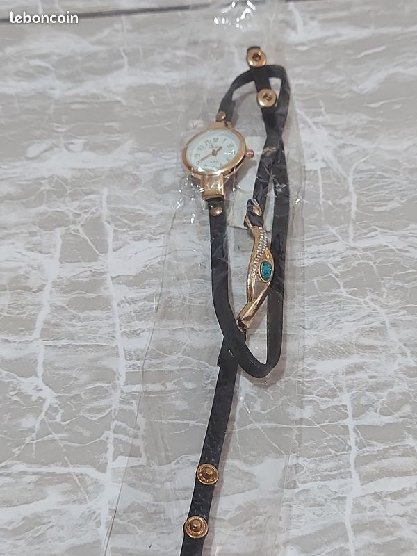 Montre bracelet noir neuve maya95 (image 1)