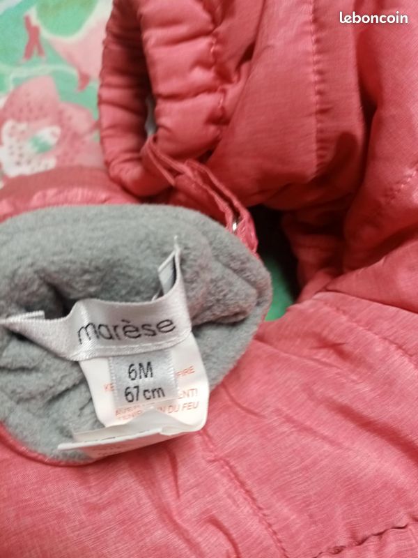 Doudoune bébé 6mois rose (image 7)