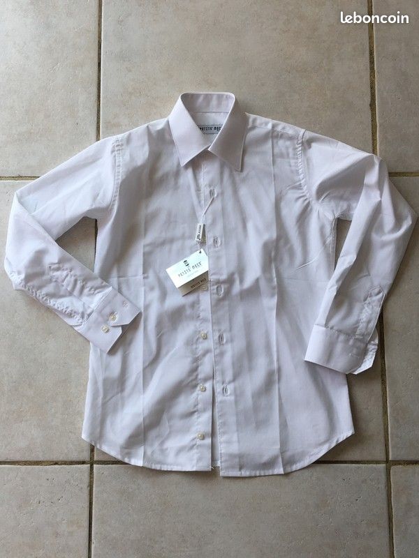 Chemise de Cérémonie Blanche ML T.7 ans NEUVE (image 2)