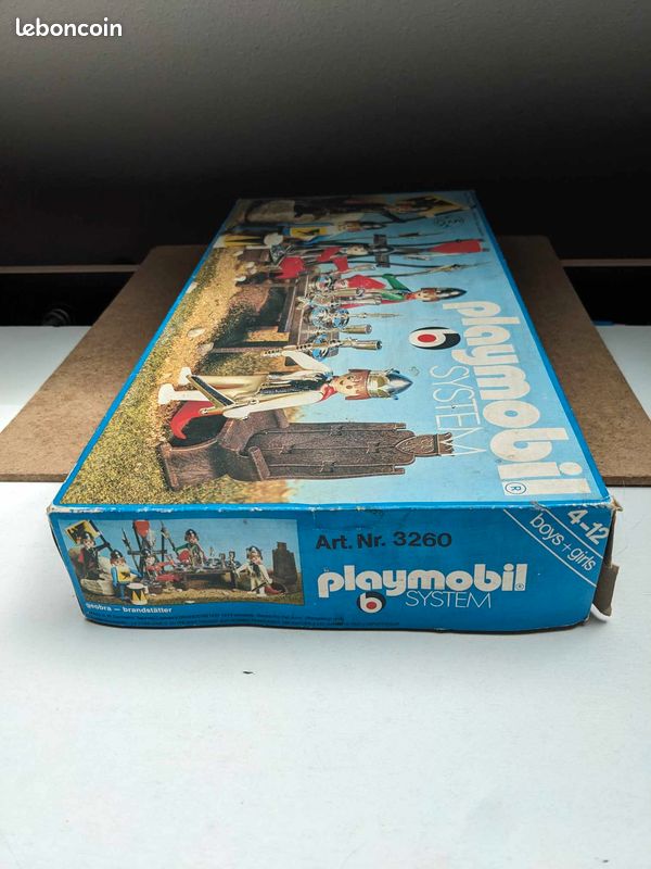 Playmobil chevaliers chrome faucon 3260 V2 en boite set exclusif vintage moyen âge médiéval très rare (image 6)