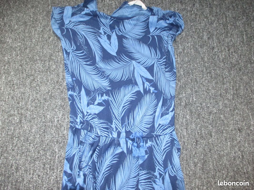 Combinaison pantalon été bleue - H&M - taille 14 ans (image 2)