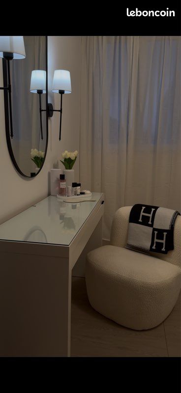 Coiffeuse siège miroir (image 1)