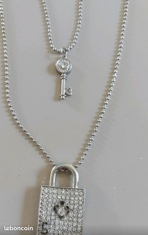 Sautoir clé et cadenas (image 2)