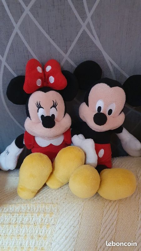 Peluches Mickey et Minnie (image 2)