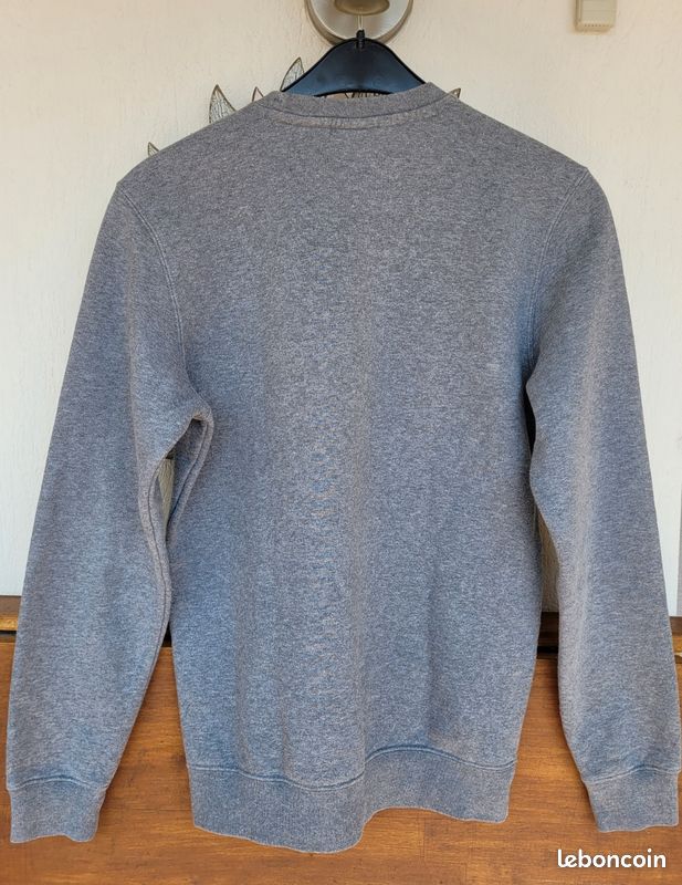 Champion Sweat Hoodie crewneck TS/TFr36- Gris Chiné-Logo Noir Devant-Coupe Comfort Fit (image 4)