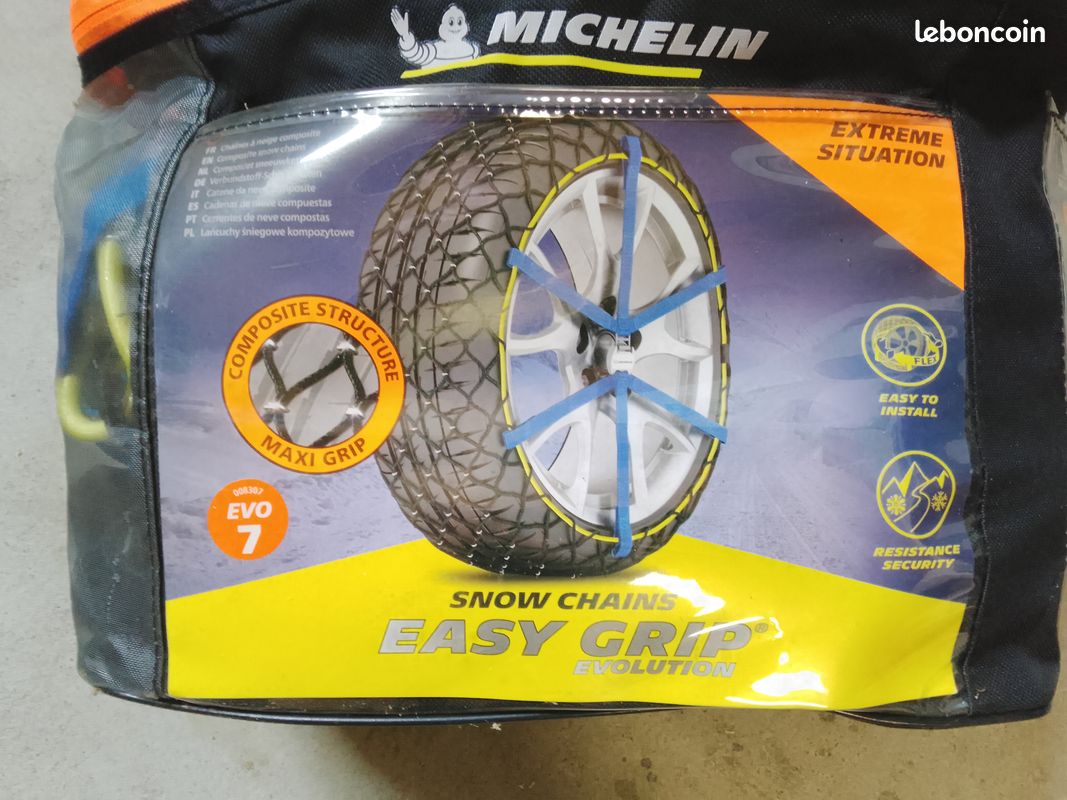 Chaîne à Neige NEUVE MICHELIN N°7 EASY GRIP, Taille de pneu R16 / R17 ...