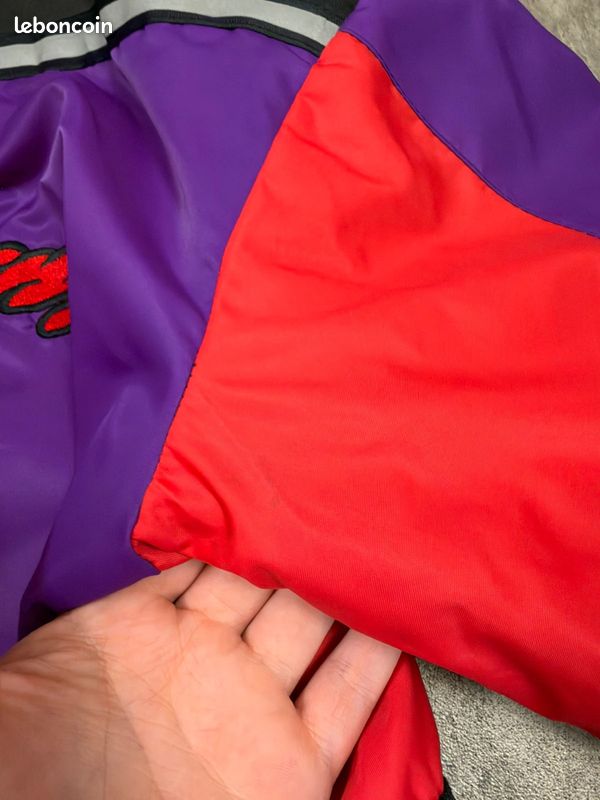 Manteau de ski-snowboard Durasuit racing vintage colorblock violet rouge taille S homme logo brodé (image 14)