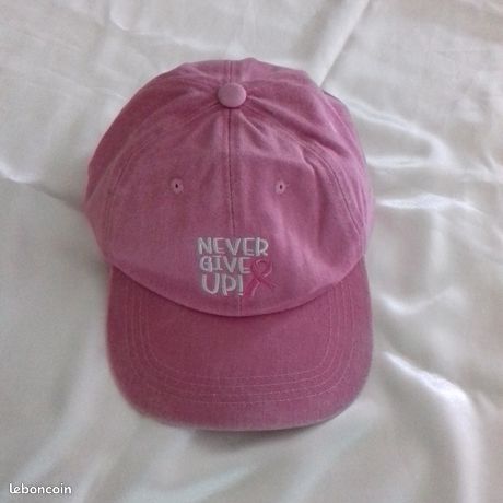 Casquette Baseball Ruban Rose Cancer Du Sein - Denim Lavé, Réglable 58-62 Cm | Hommage, Sensibilisation