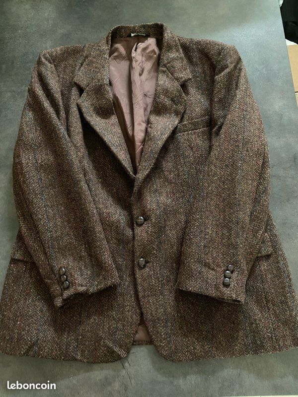 Blazer Harris tweed marron foncé taille XL (image 10)