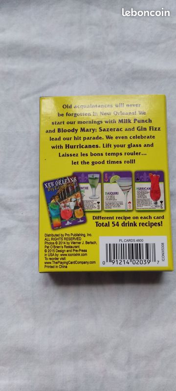 Jeu de cartes New Orleans big booze playing cards (image 2)